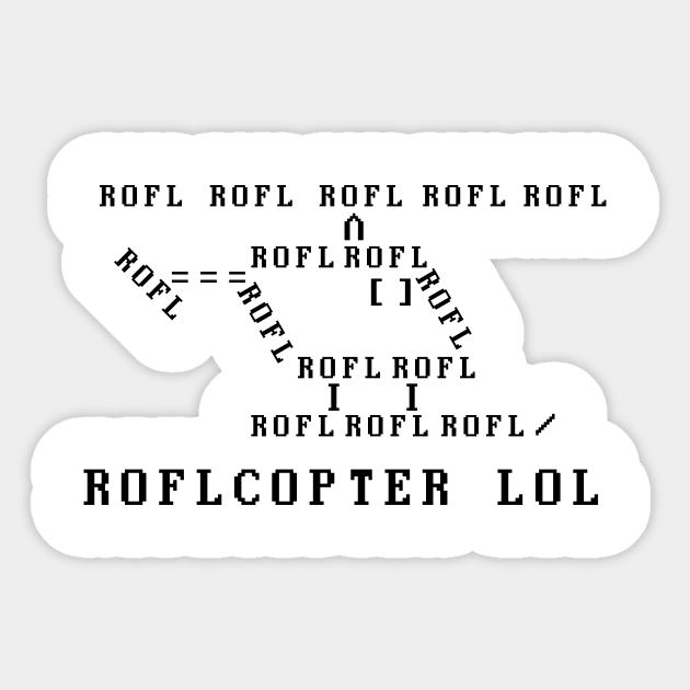 ROFLCOPTER Sticker by CarbonRodFlanders
